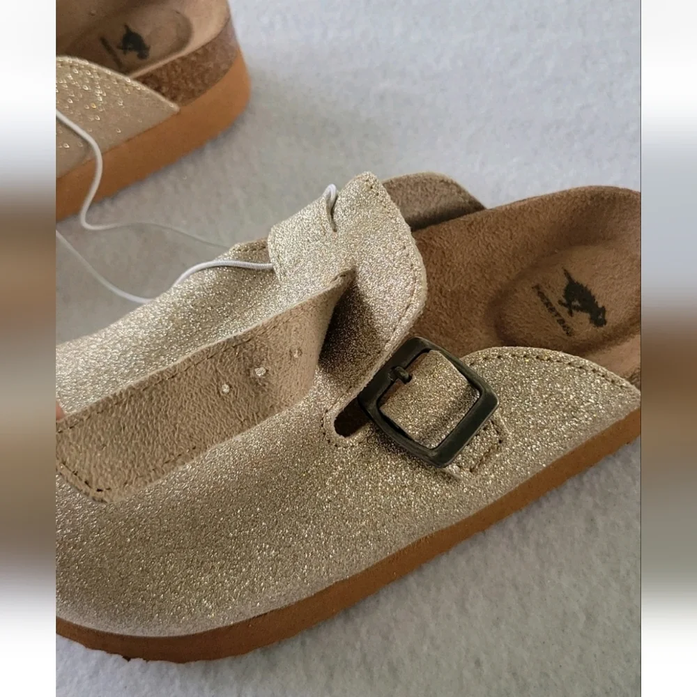 Rocket Dog Abel Plus Clogs Gold Glenn Glitter Slip On Sandals Big Kids Sz‎ 1.